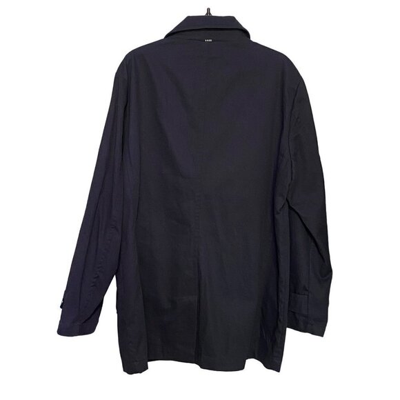 Five Four Twill Jacket Men’s Large Full Zip Button Long Sleeve Pockets Navy Blue - Picture 2 of 10